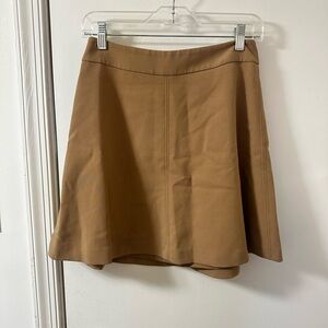 LOFT Tan A-Line Mini Skirt - Size 0 - Excellent Condition